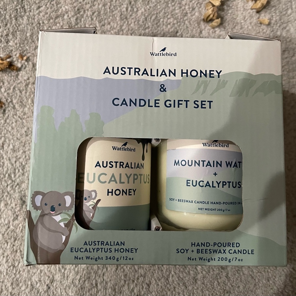 Australian Honey & Candle Gift Set - Eucalyptus